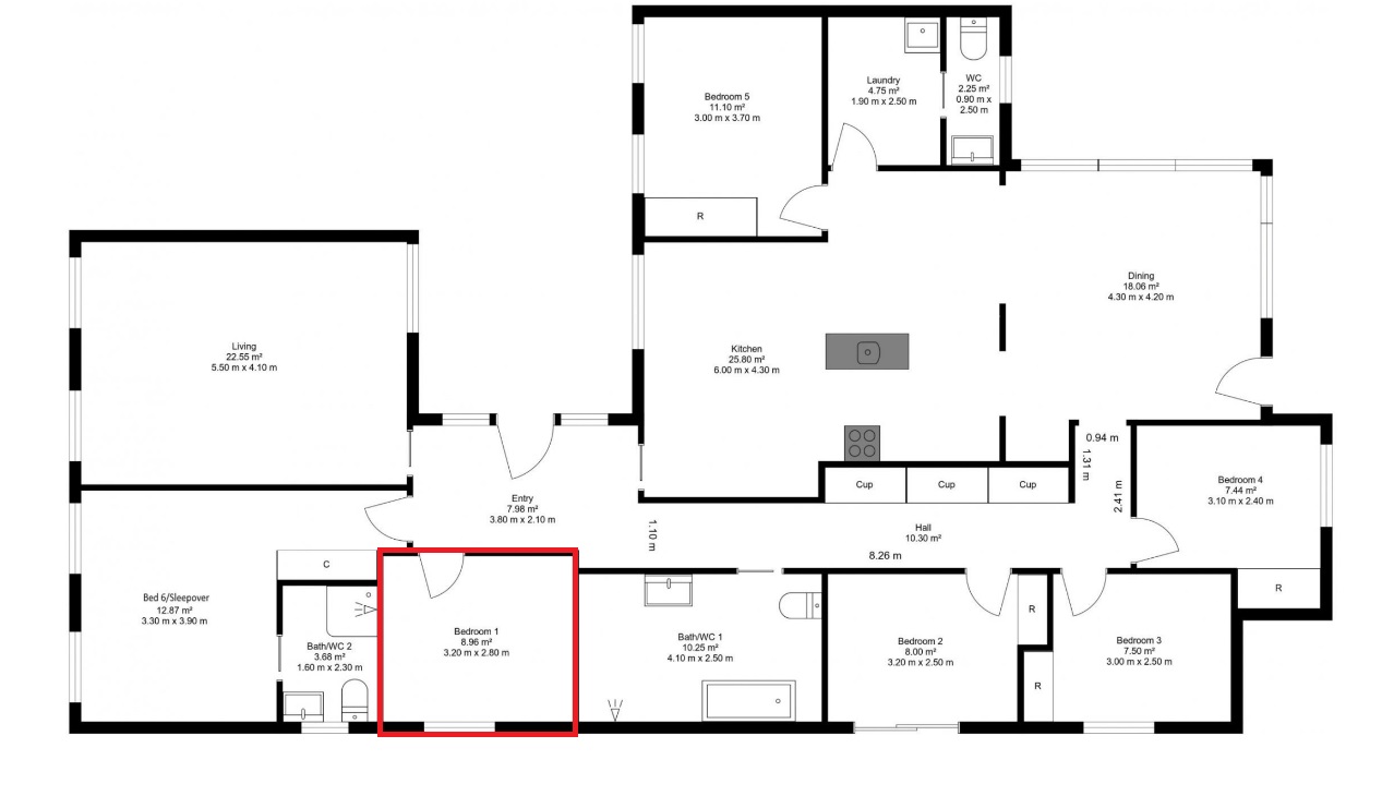 Specialist Disability Accommodation (SDA) registered as ‘Improved Liveability’ located in Glen Huntly, VIC — Floorplan 1
