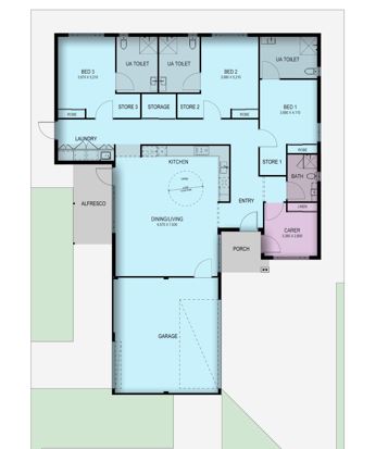 Spacious 3 bedroom house for sharing — Floorplan 1