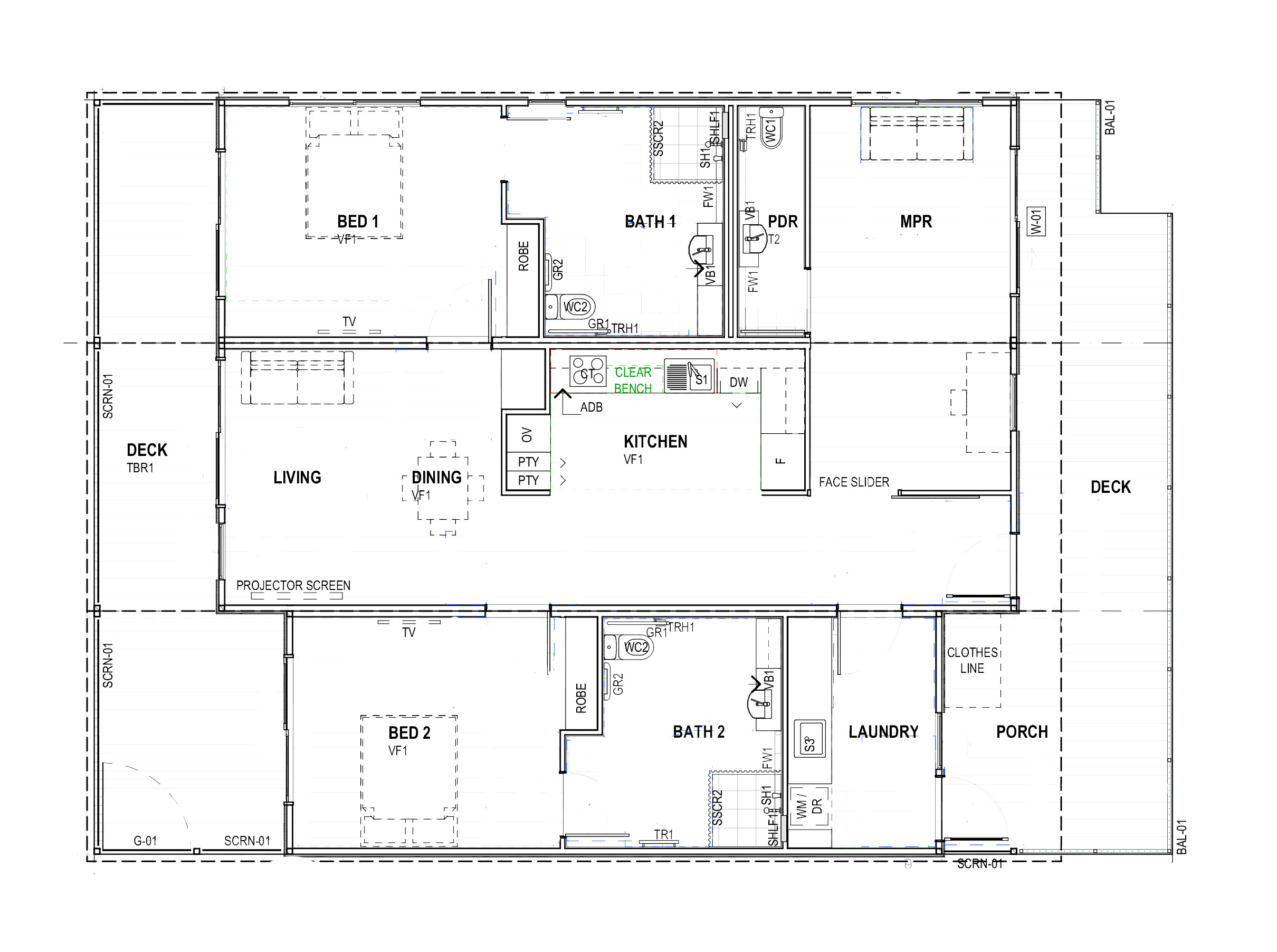 Bribie Island  - one HPS vacancy remaining — Floorplan 2