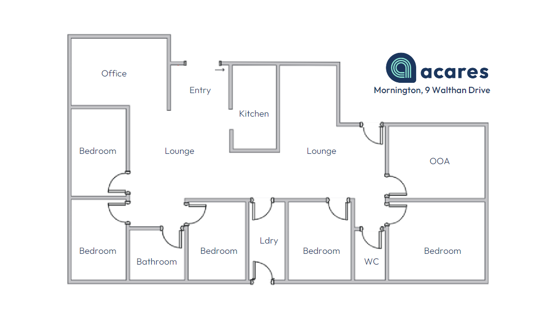 Specialist Disability Accommodation in Mornington, House — Floorplan 1