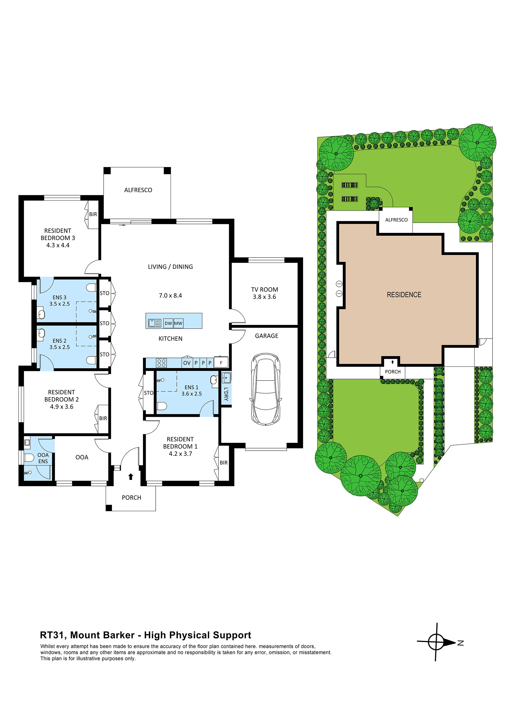 Spacious 3-Bedroom HPS Home Designed for Comfort & Independence in Mount Barker — Floorplan 1