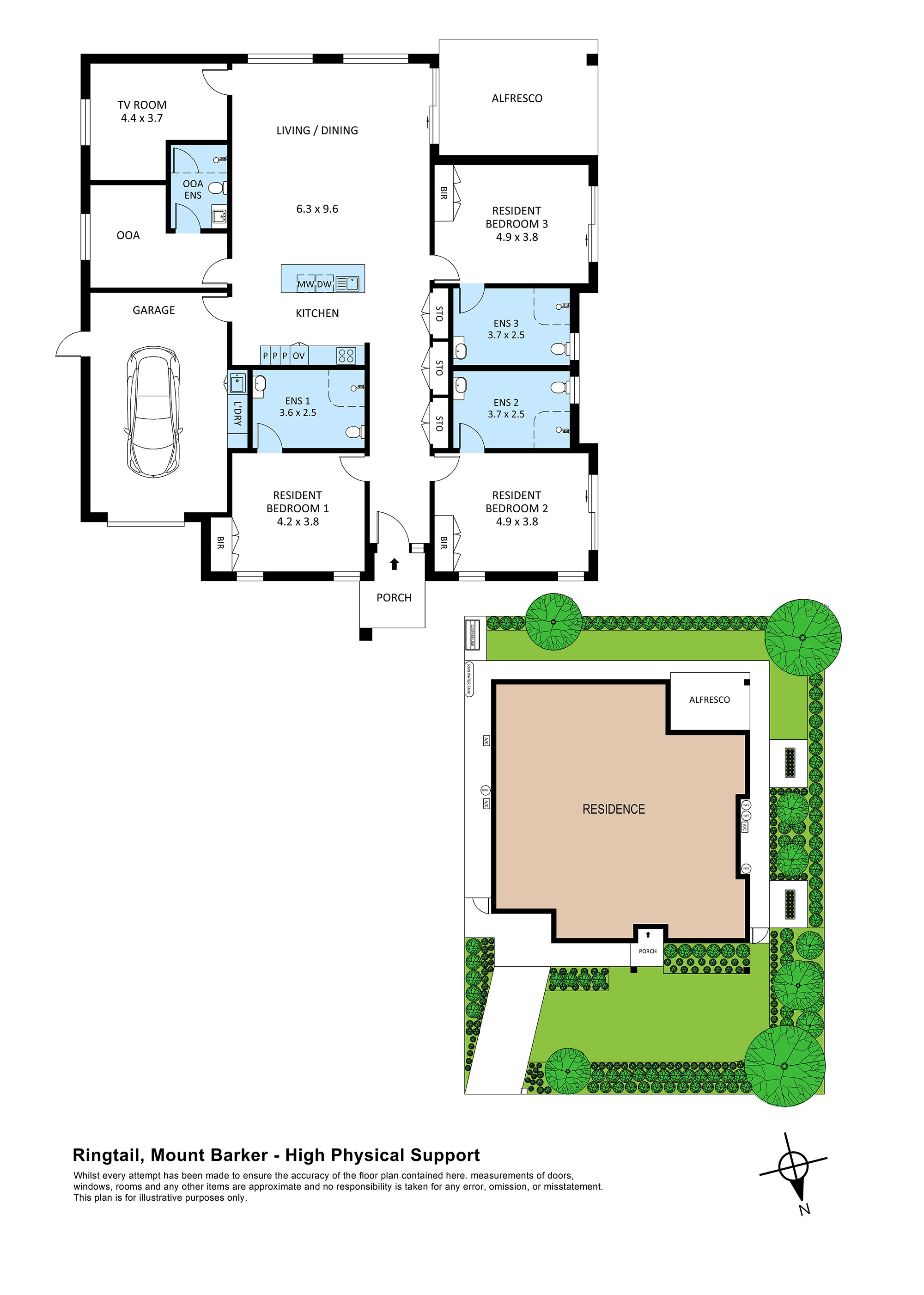 Stunning 3-Bedroom SDA home in Beautiful Mount Barker — Floorplan 1