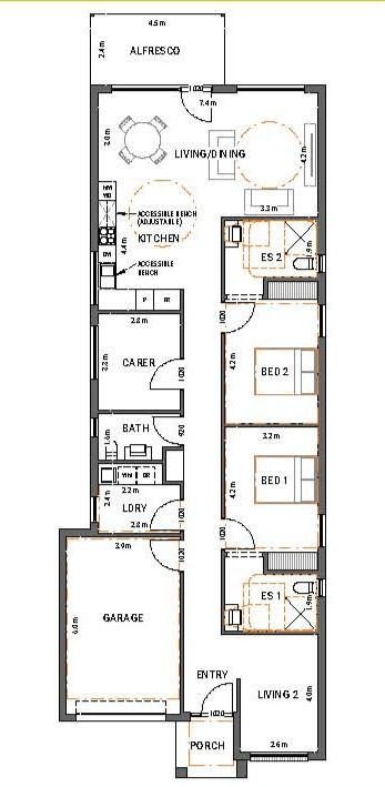 Purpose-Built SDA-NDIS Home in Salisbury – Comfort, Privacy & Support — Floorplan 1