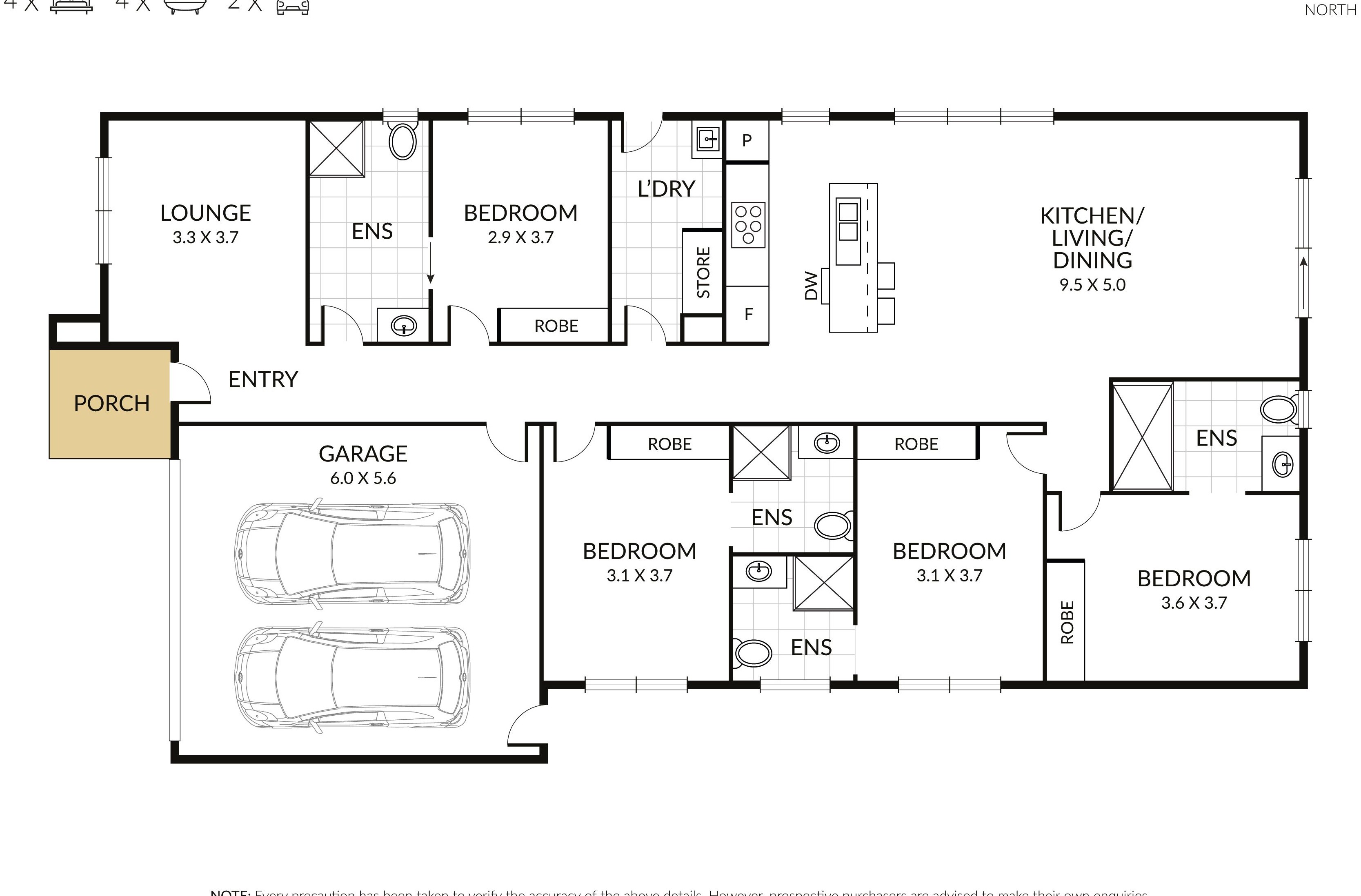 IMPROVED LIVEABILITY HOME - BRING YOUR OWN SUPPORTS — Floorplan 1