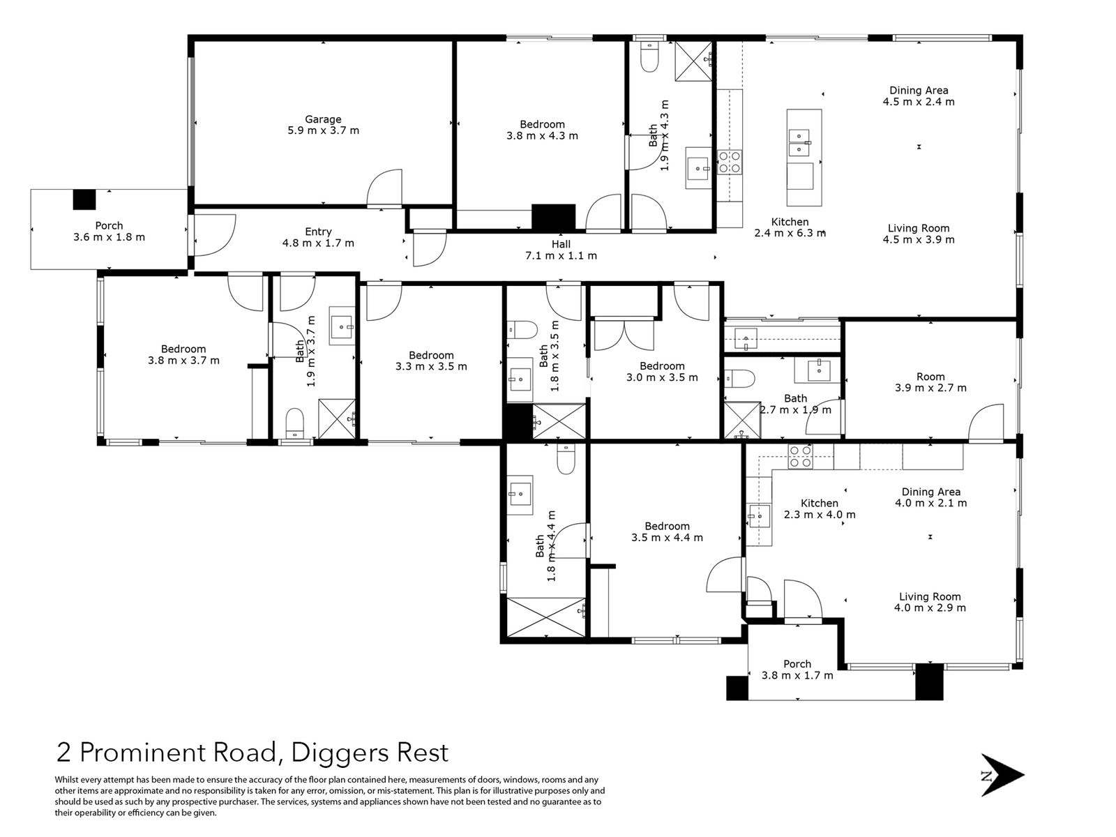 Robust Property in Diggers Rest — Floorplan 1