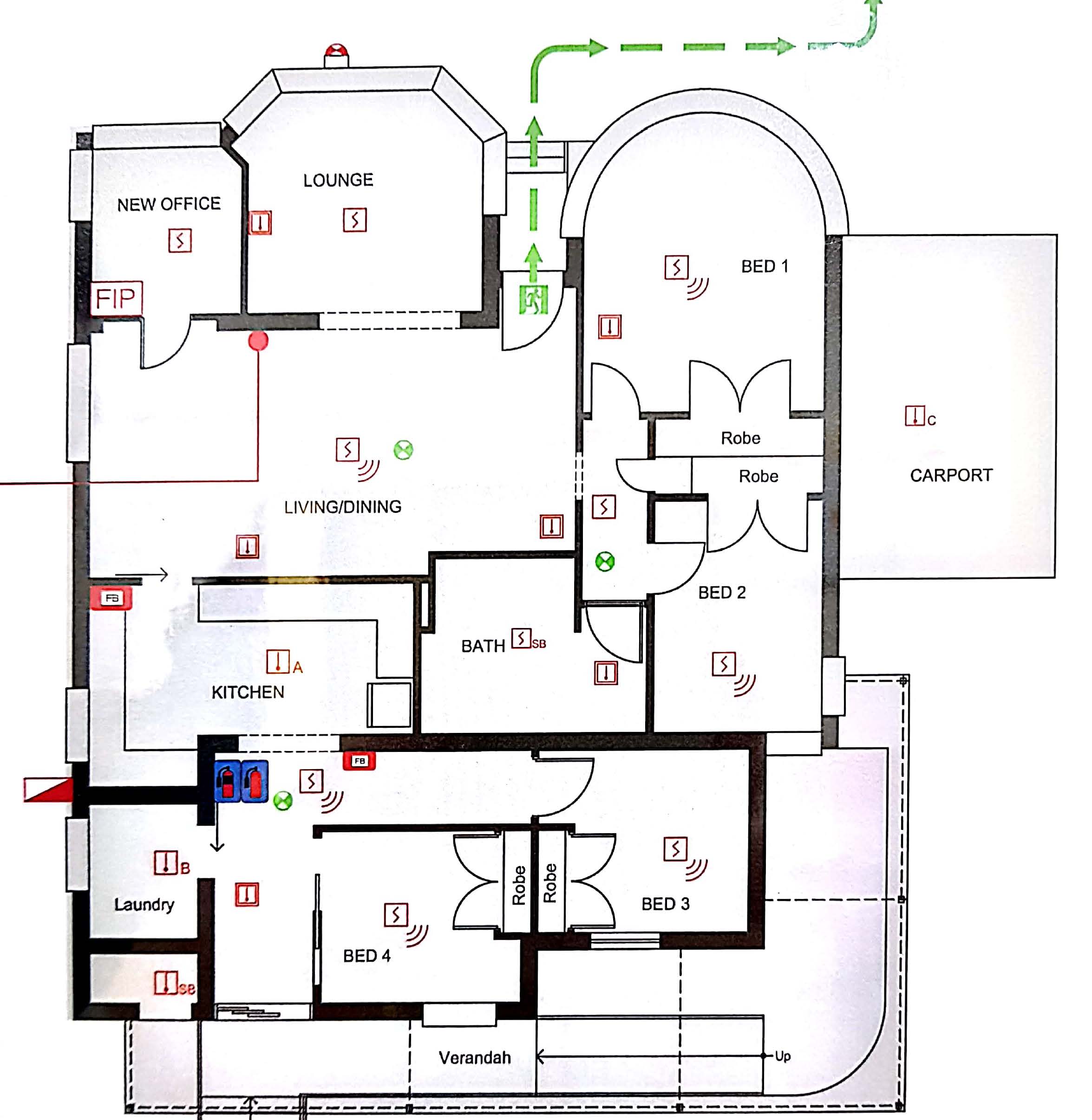 Pennant Hills – shared 4-bedroom all male home — Floorplan 1