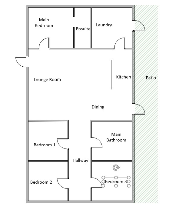 Darwin SIL one bedroom available — Floorplan 1