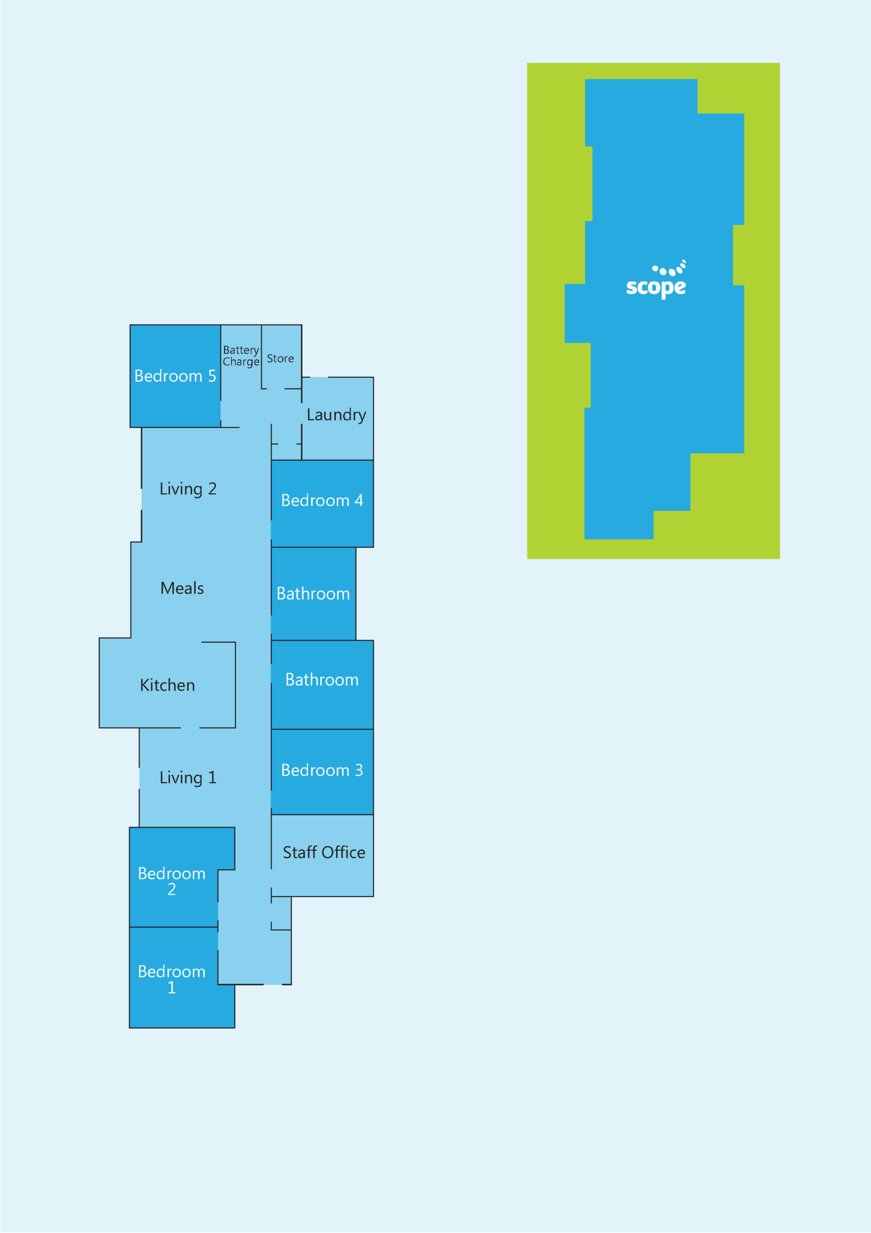 Supported Independent Living Mordialloc — Floorplan 1