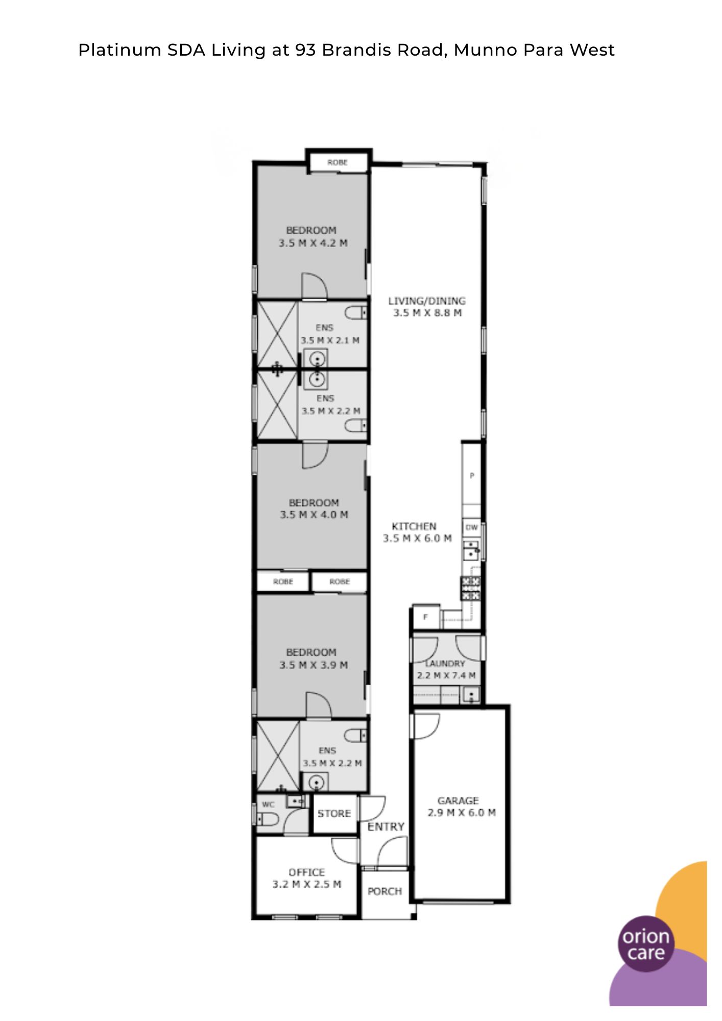 Comfortable Living in Platinum SDA Home in Munno Para West — Floorplan 1