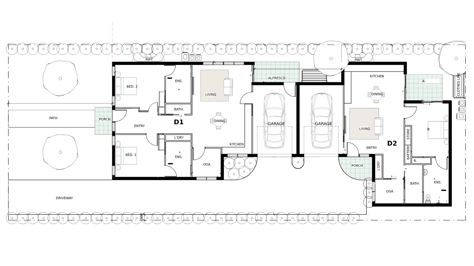 Twin Dwelling SIL In Frankston — Floorplan 1