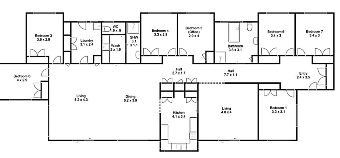 Improved Liveability home in Traralgon — Floorplan 1