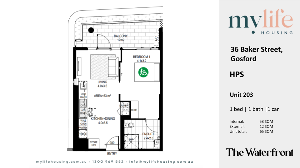 Luxury SDA Apartments In Gosford — Floorplan 1