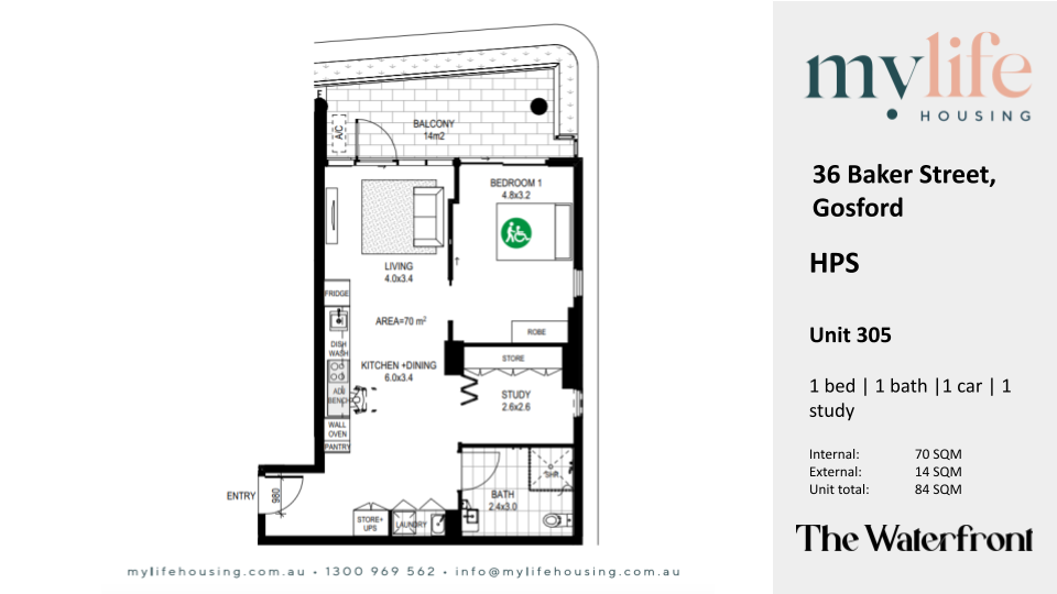 Luxury SDA Apartments In Gosford — Floorplan 3