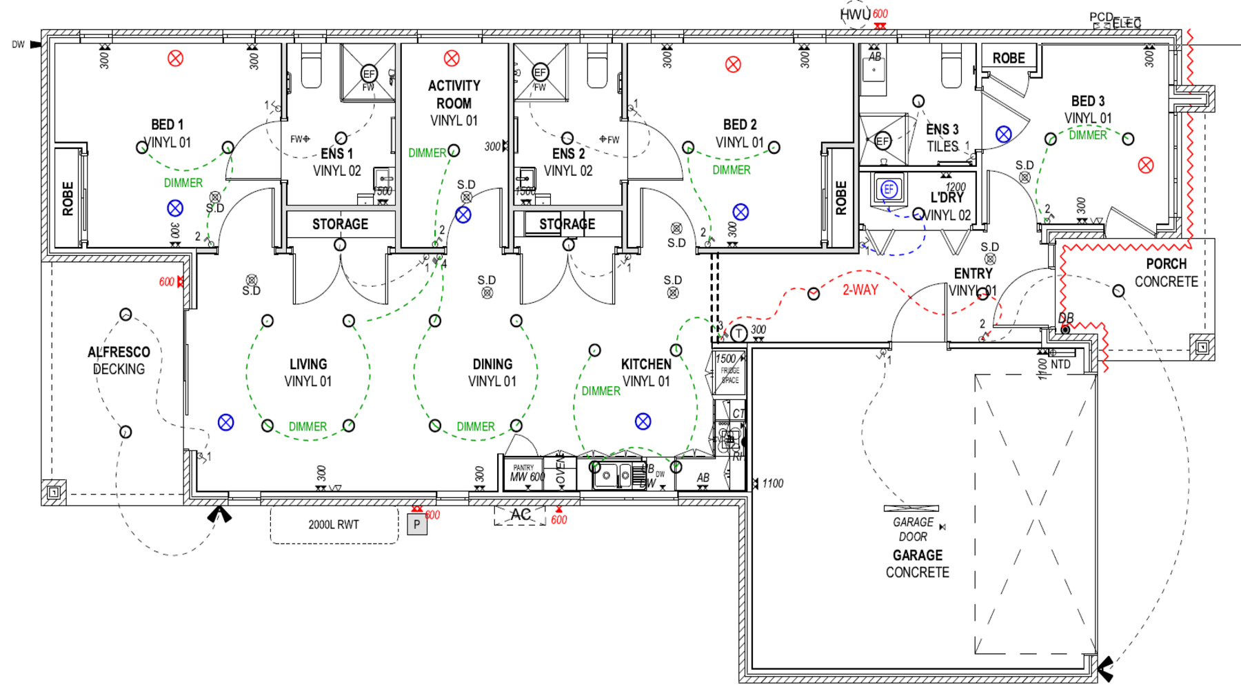 SDA Robust 2 Bedroom House plus OOA Winter Valley, Vic  206 — Floorplan 1