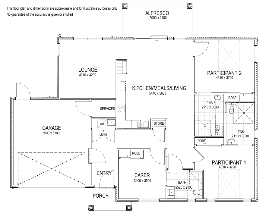 Home in East Bendigo — Floorplan 1