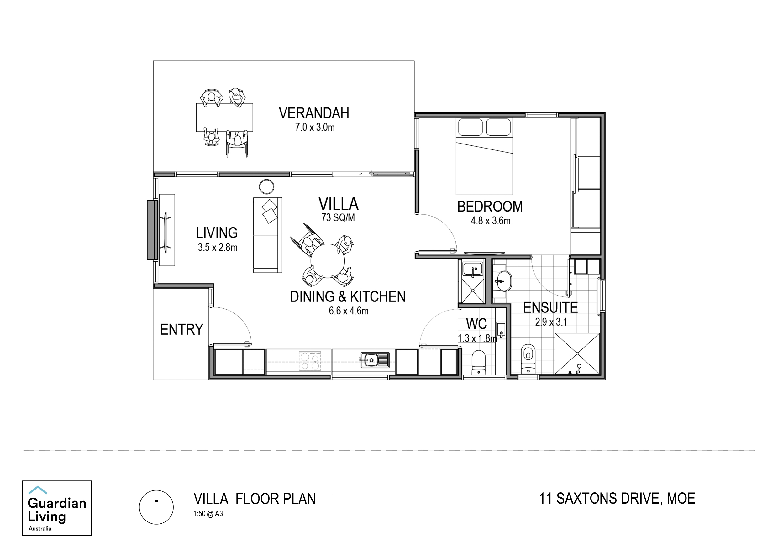 Moe (Saxtons Drive) — Floorplan 1