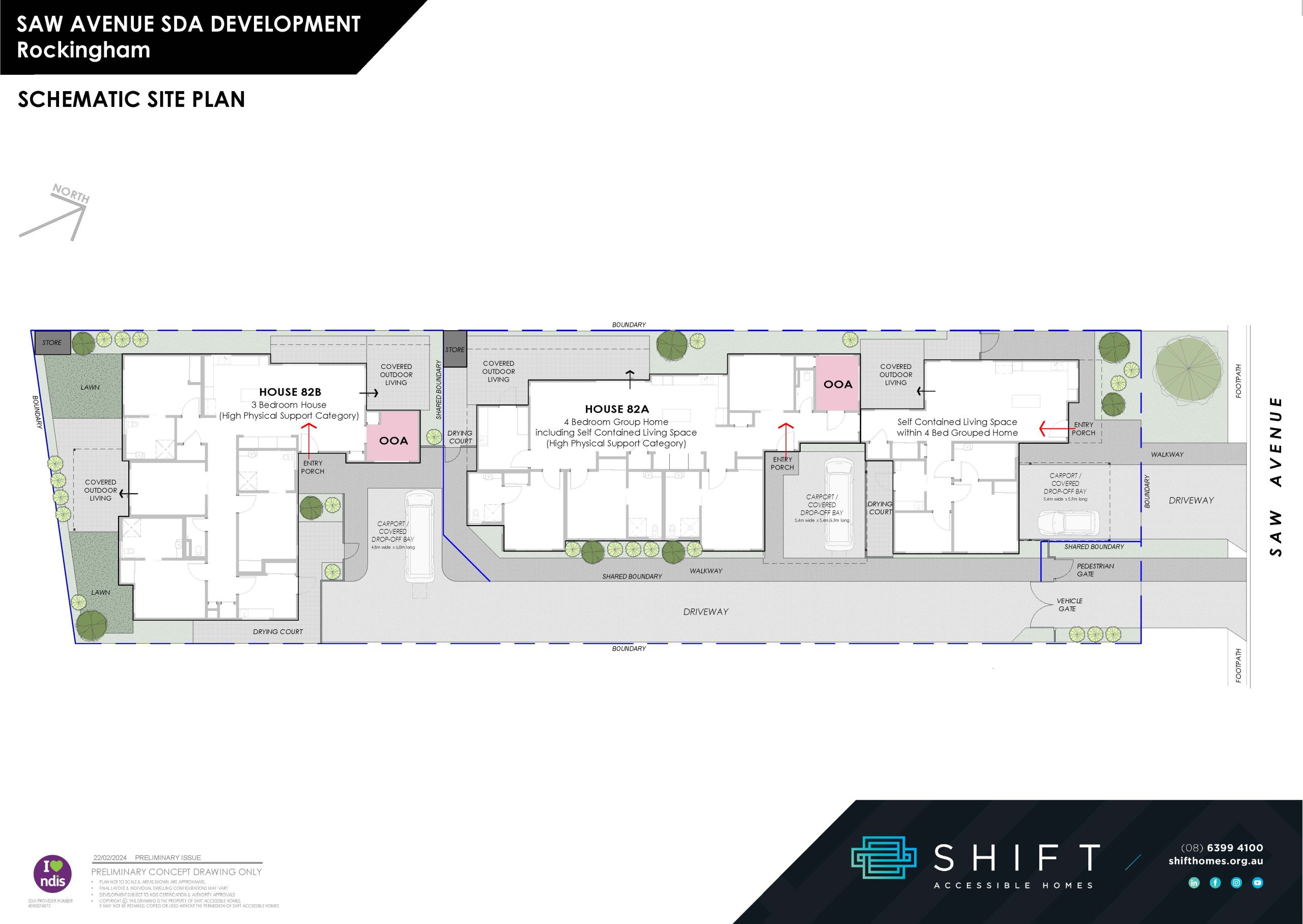 Saw Avenue Rockingham SDA House A — Floorplan 1