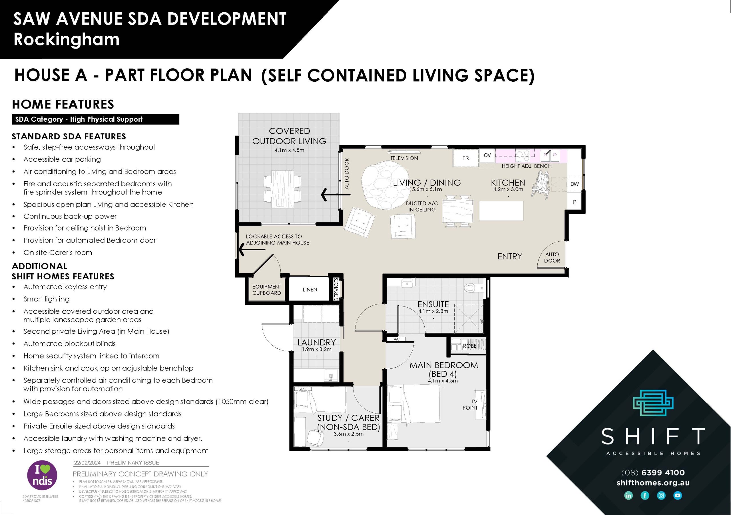Saw Avenue Rockingham SDA House A — Floorplan 2