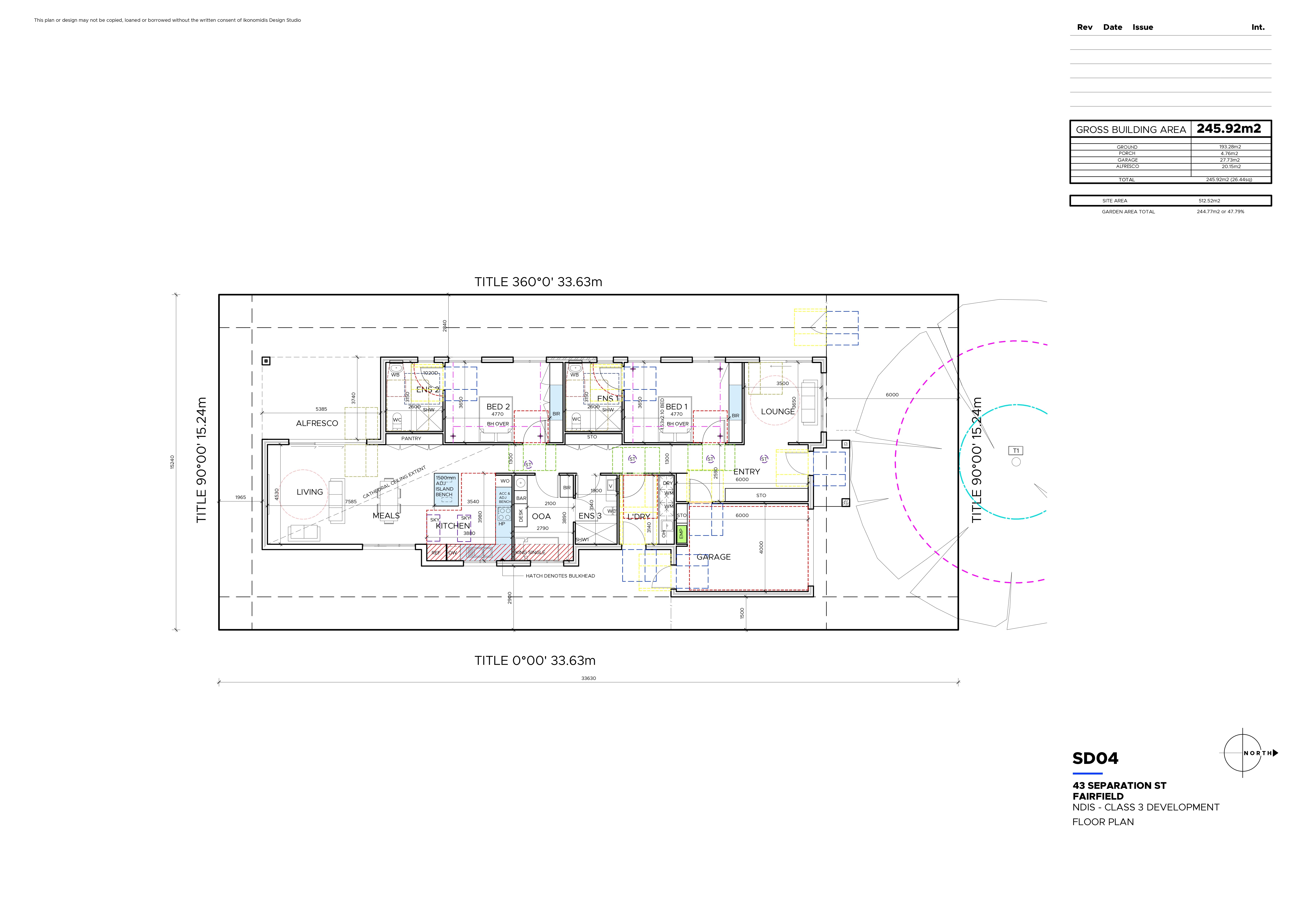 Two Independent Living Spaces High Physical Support SDA Home — Floorplan 1