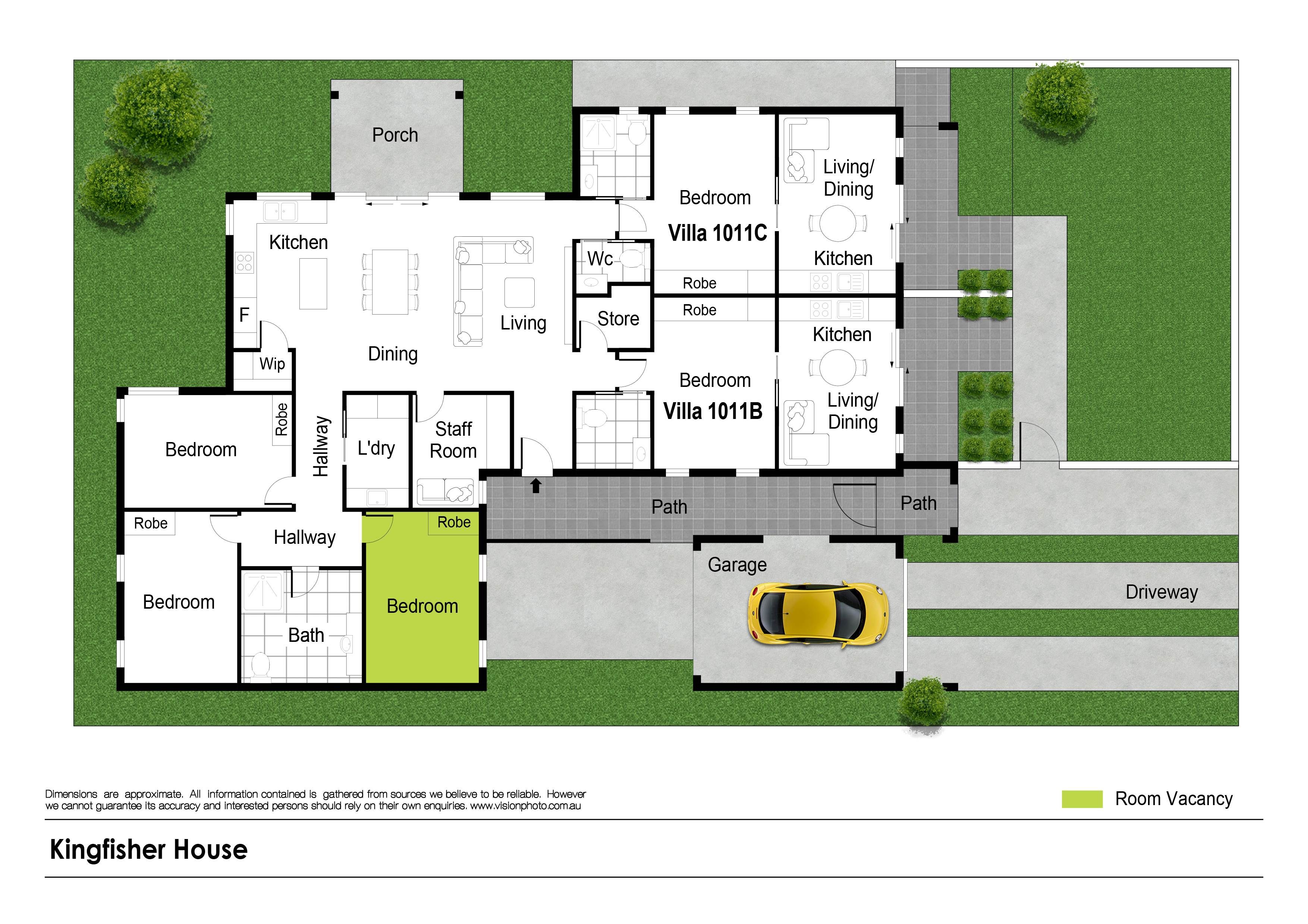 1 Bedroom, Fully Accessible, Robust or Improved Liveability Single Storey SDA Home in Maroubra: Brand New, Ready Now, Near the Beach! — Floorplan 1