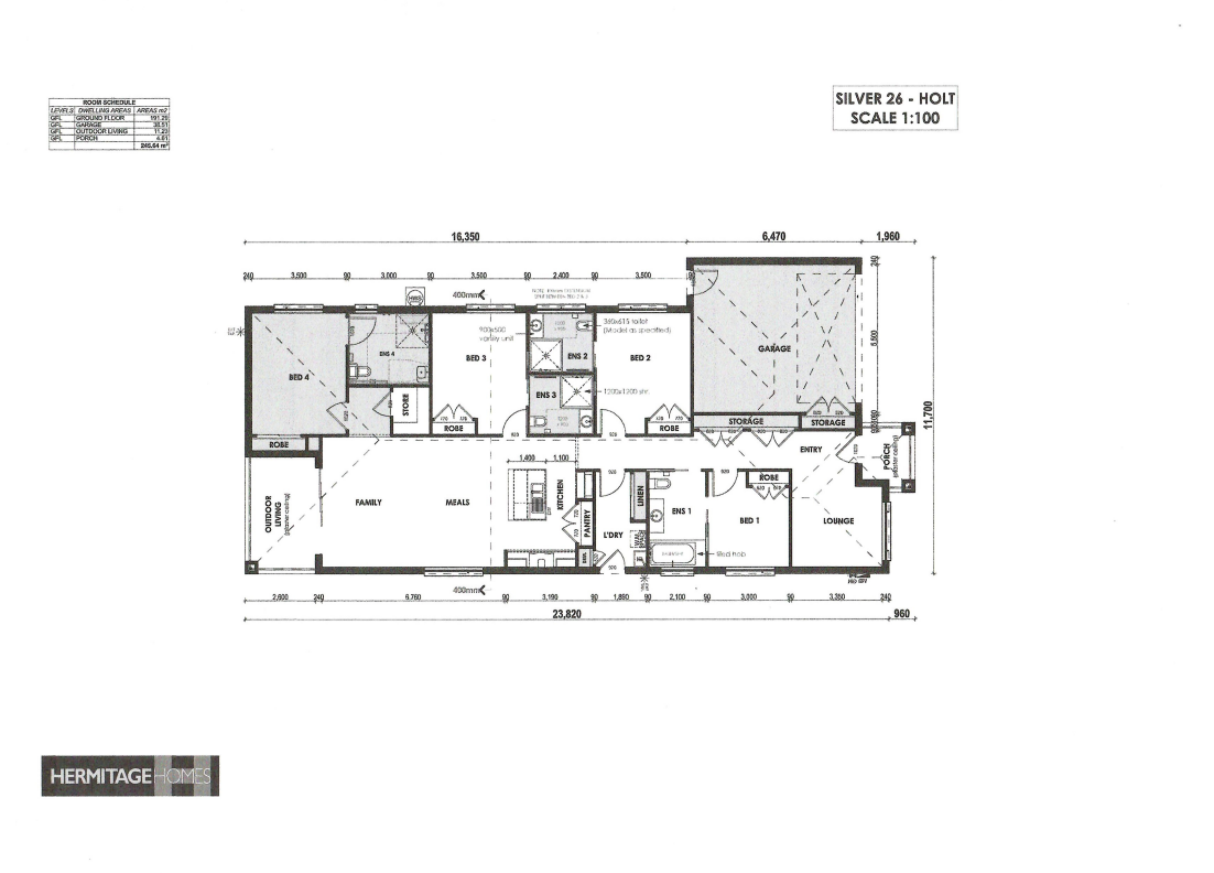 High Physical Support, 4 Bedroom SDA, 3 Participants — Floorplan 1