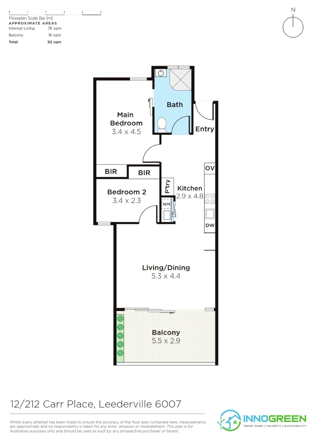 Leederville SDA apartment at The Milano - Unit 10 — Floorplan 1