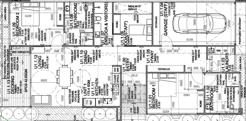 SDA HPS 2 Bedroom Villa plus OOA Kilsyth, Vic  198 — Floorplan 1
