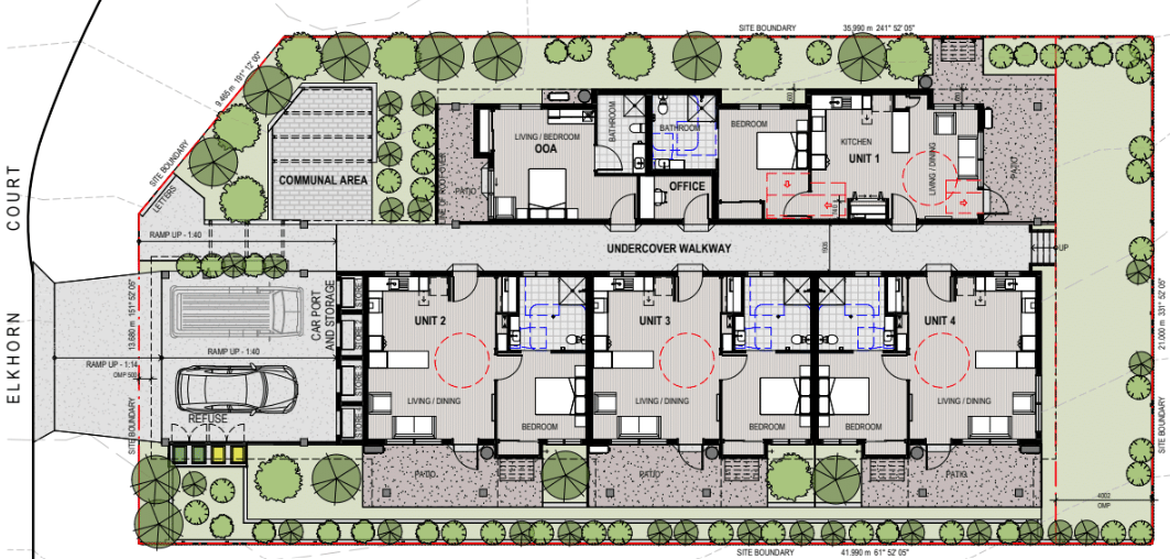 HPS SDA Villas + OOA 4 Private 1-Bed Homes in Norman Gardens — Floorplan 1