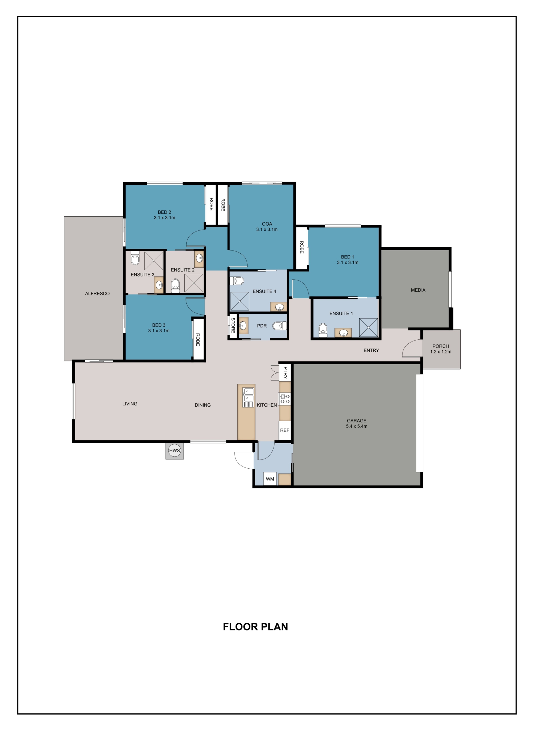 BURRUM HEADS, FRASER COAST, QLD – IMPROVED LIVEABILITY HOUSE — Floorplan 2