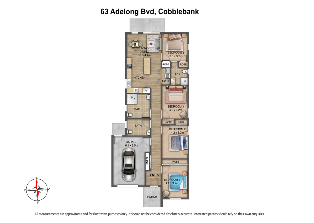 High Physical Support SDA Purpose-Built 2-Participant Home Cobblebank — Floorplan 1