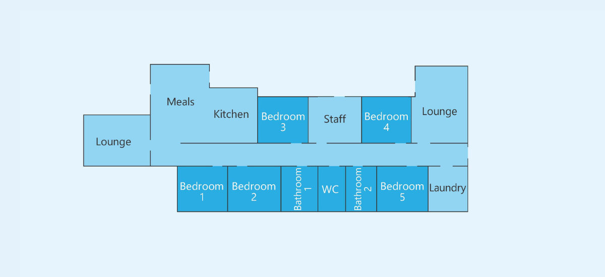 Glenroy: High Physical Support vacancy with Inactive Night support — Floorplan 1