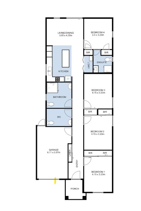Elegance Awaits: Stunning 2-Bedroom Home in Premier Location! — Floorplan 1