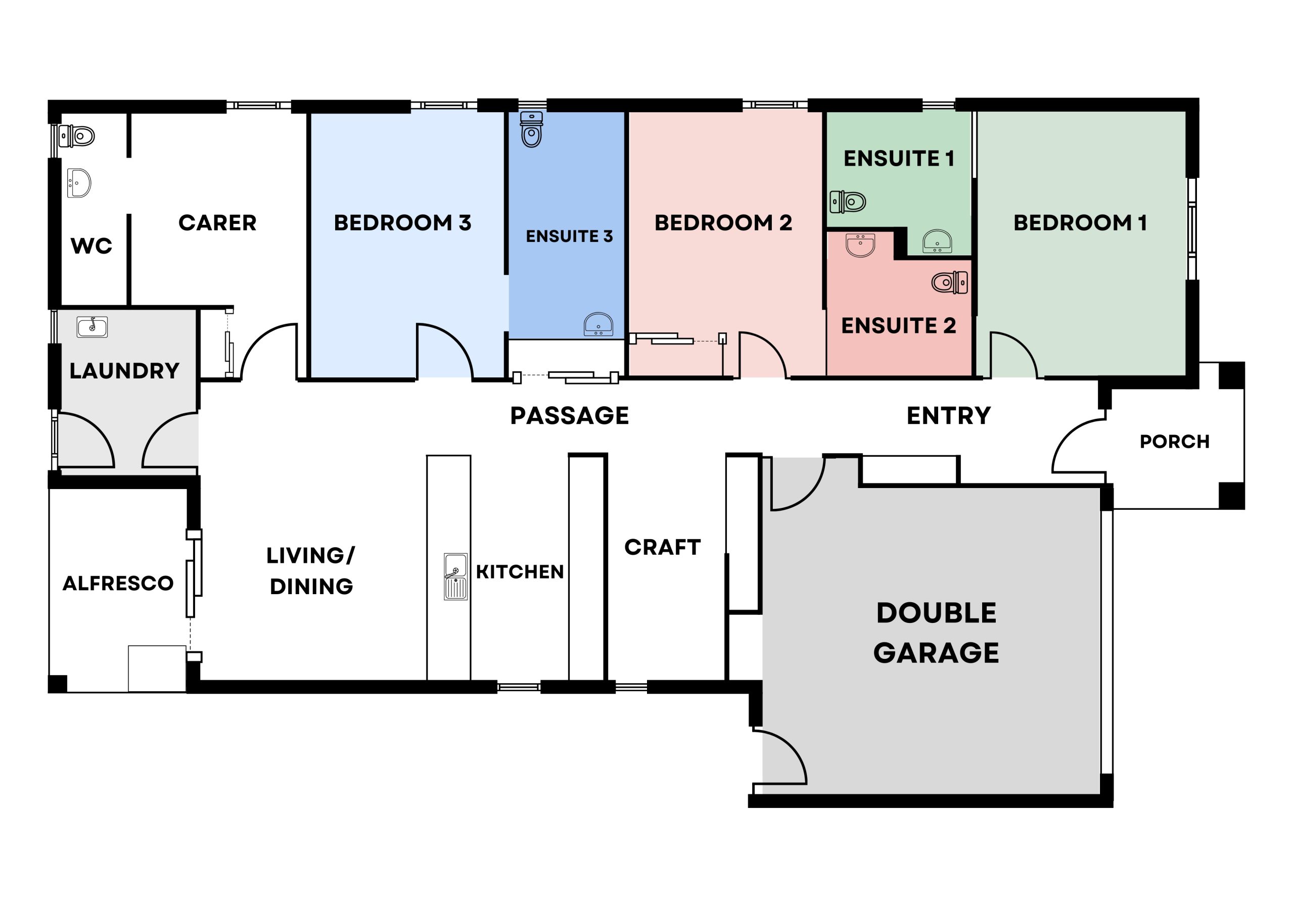 KEATS - HPS, Armstrong Creek, VIC — Floorplan 1