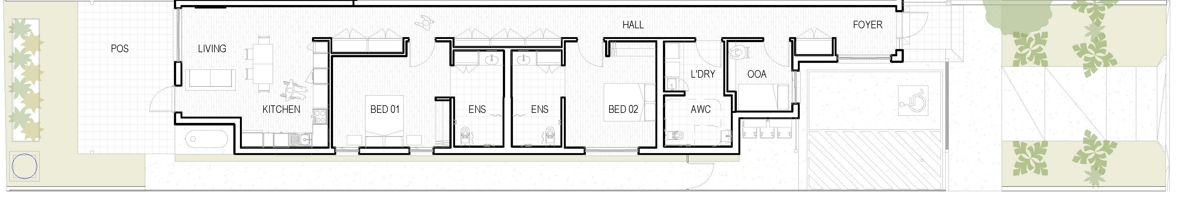 Centrally Located Villa Lake Macquarie — Floorplan 1