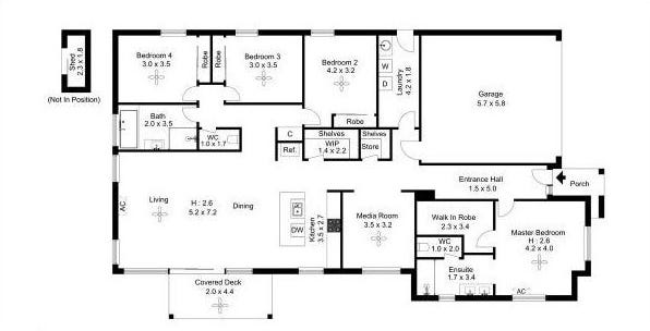 Beautiful home in the Pimpama QLD! — Floorplan 1