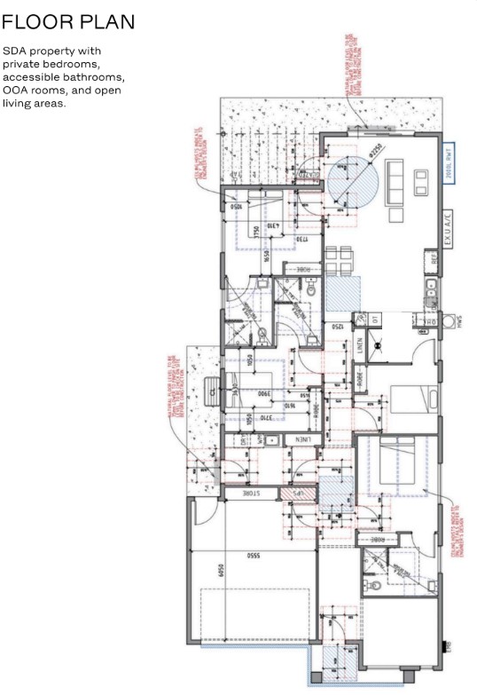 Sunbury – Spacious 3-bedroom High Physical Support Home — Floorplan 1