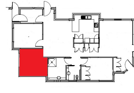 Don't miss this fun- filled living in a three-bed unit in Kingsbury. — Floorplan 1
