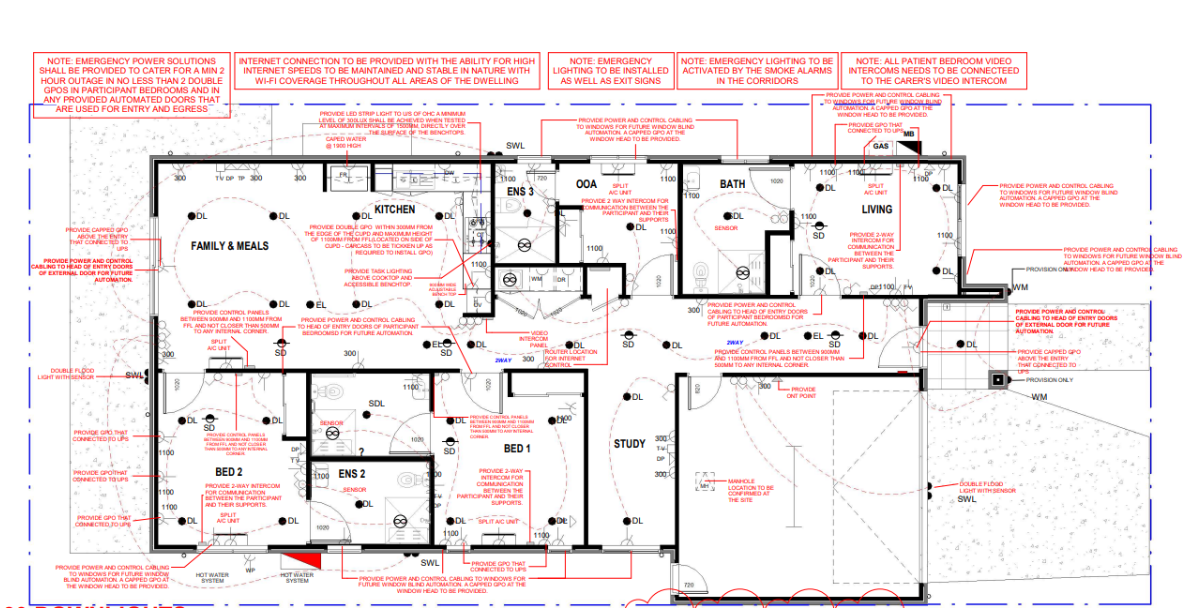 SDA HPS 2 Bedroom House plus OOA Tarneit, Vic  139 — Floorplan 1