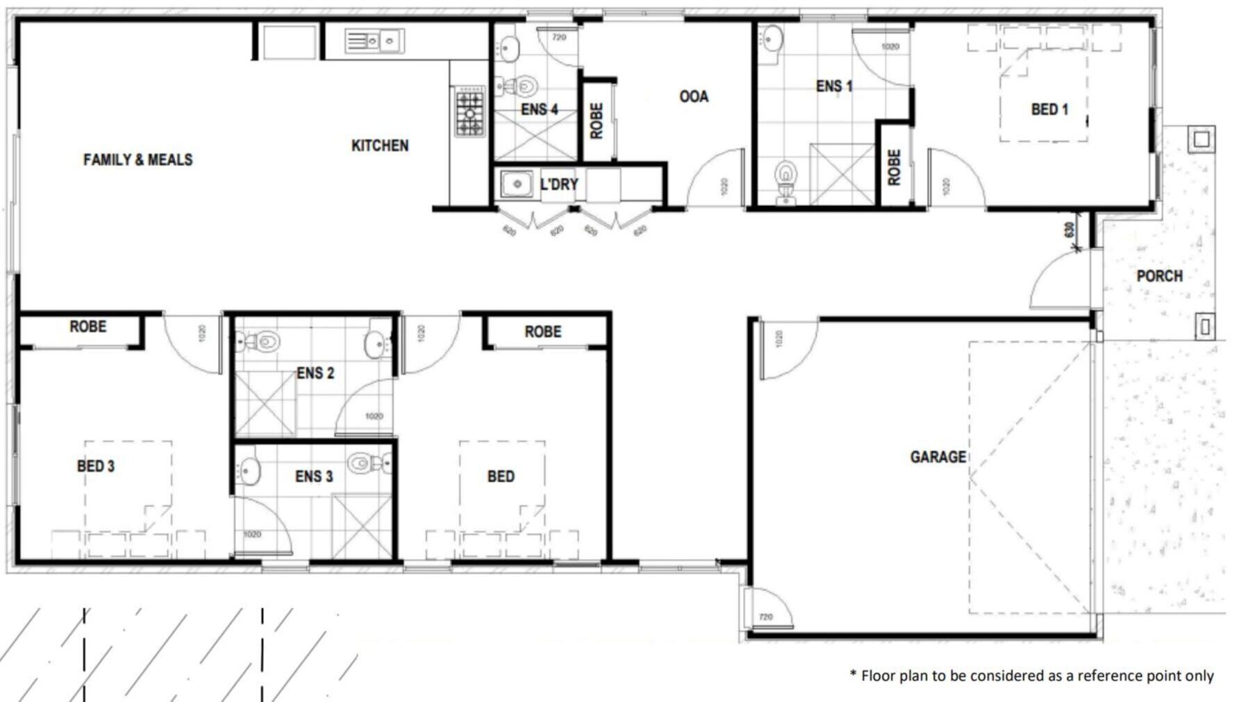 SDA HPS 2 Bedroom House plus OOA Tarneit, Vic  199 — Floorplan 1