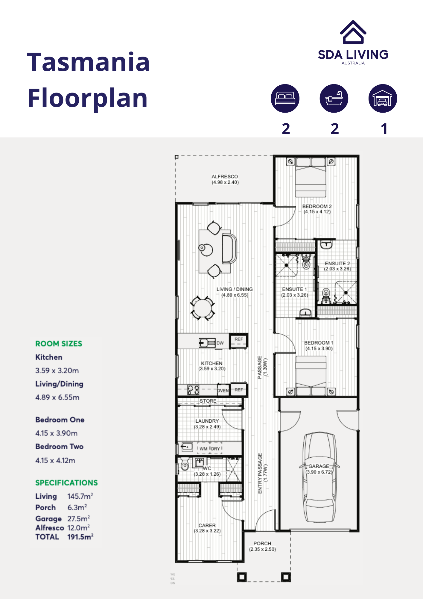 Enjoy Waterside Living in Your New High Physical Support SDA Home — Floorplan 1