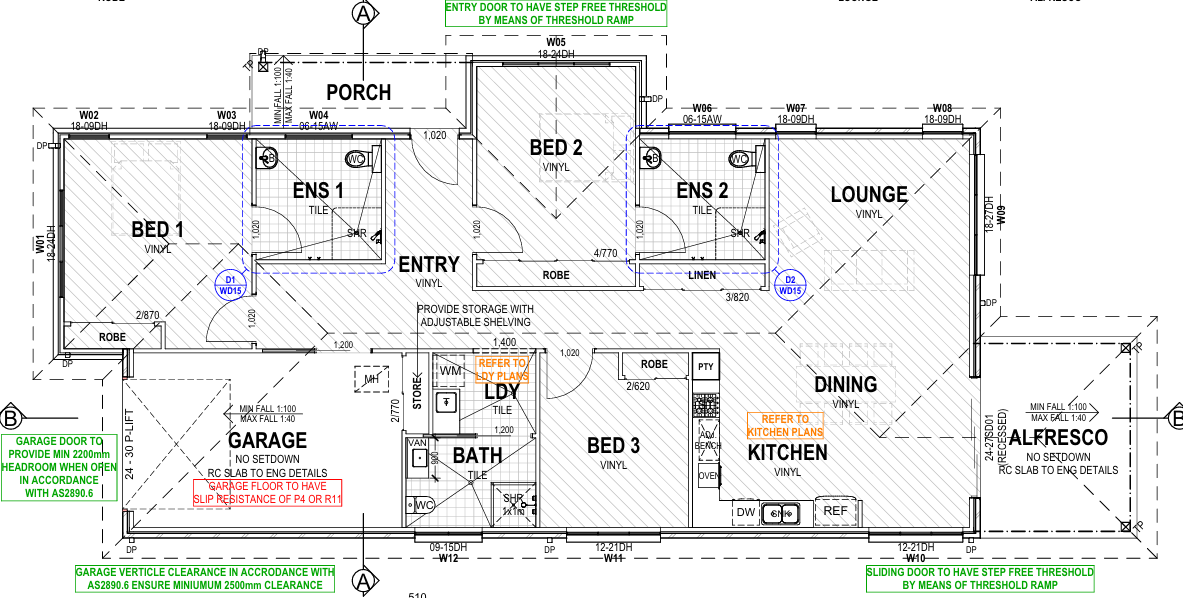 Hampton Style Designed Villas with a Heart - HPS 2 Bedroom + OOA — Floorplan 1