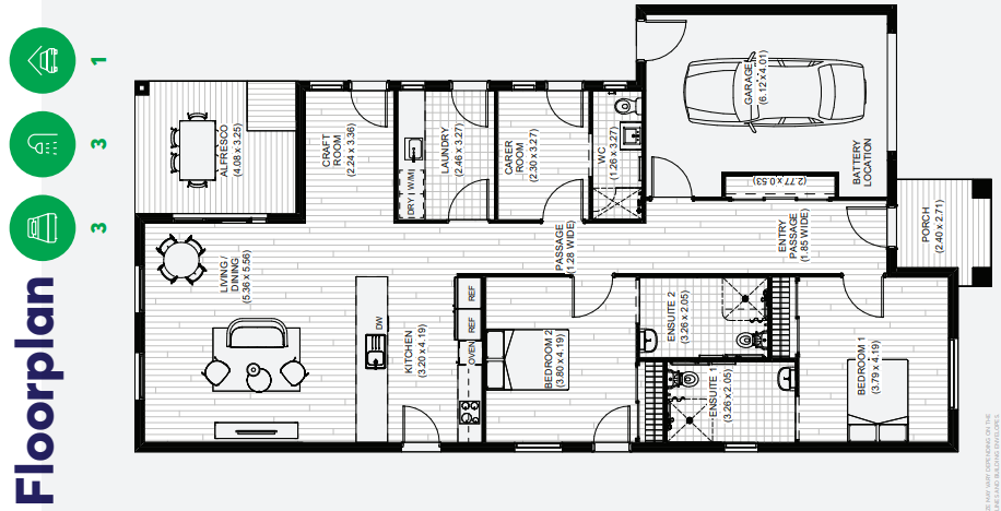 SDA High Physical Support (IL) Improve Livability (FA) Fully Accessible — Floorplan 1