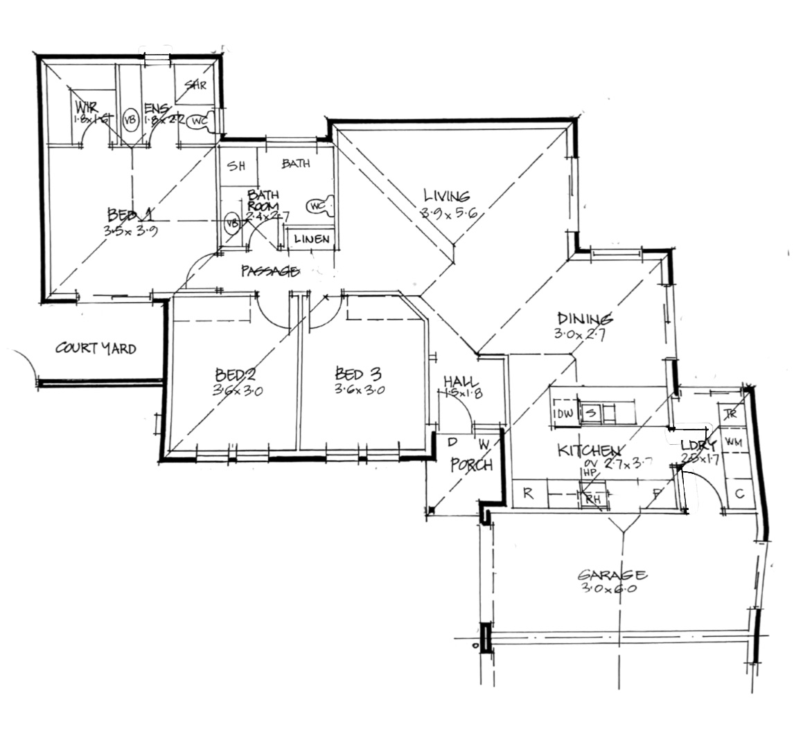 Serenity by the Seaside — Floorplan 1