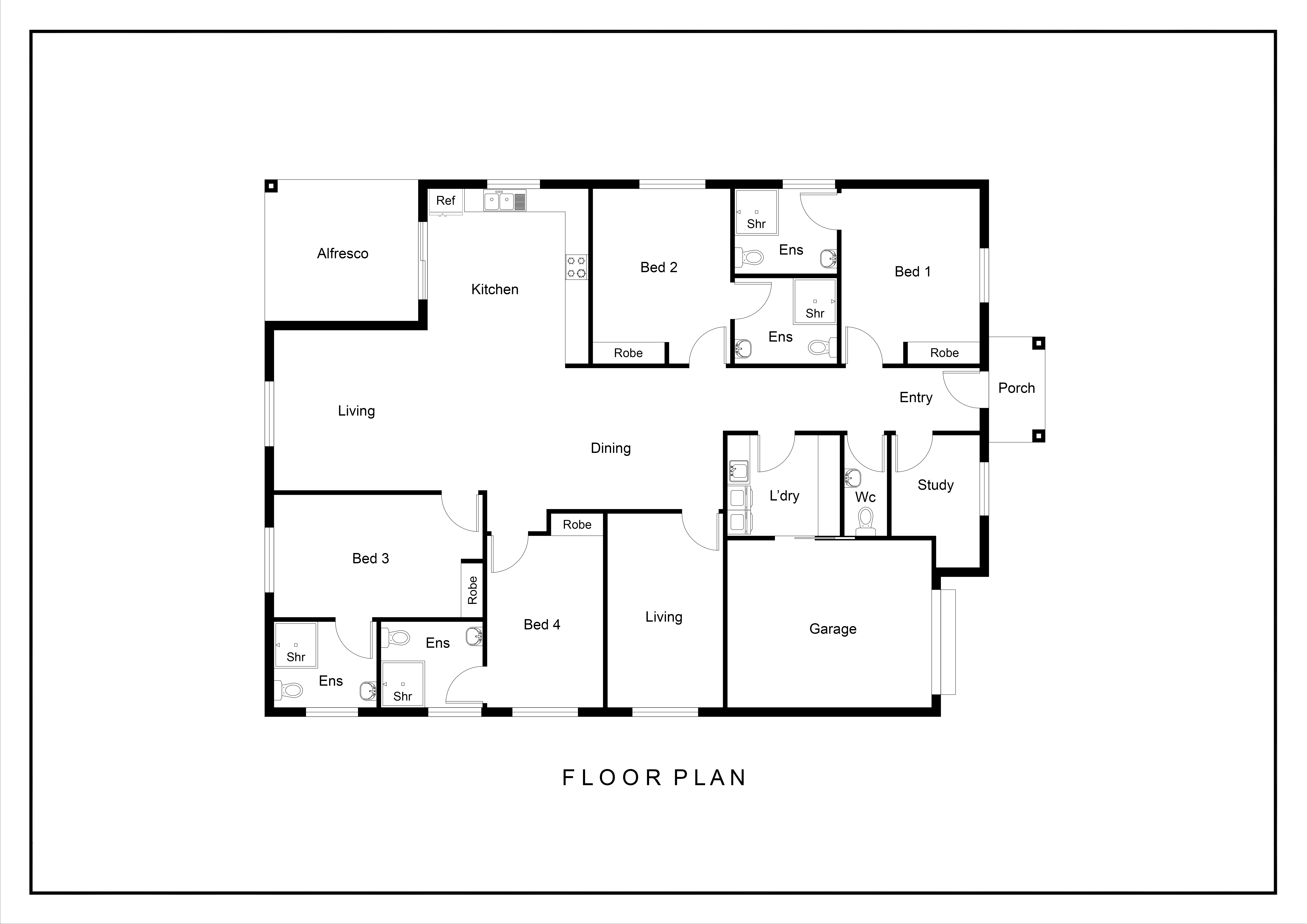 Red Cliffs (Cook Drive) — Floorplan 1