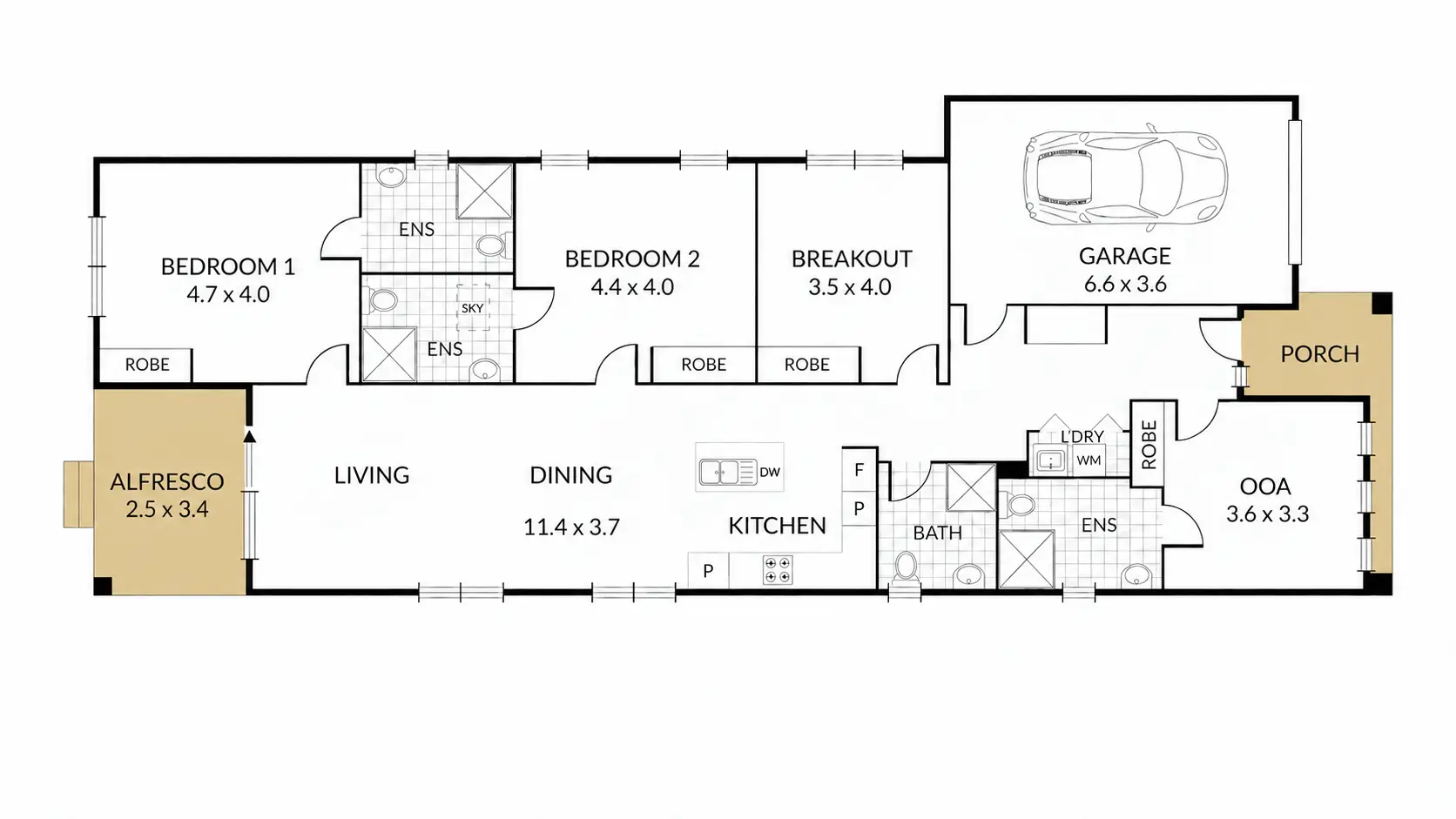 Harkness 99 | Robust/Improved Livability 2-Residents — Floorplan 1