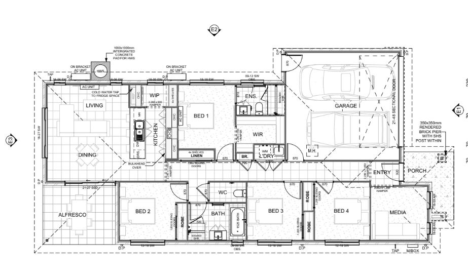 EXPRESSION OF INTEREST: June/July 2026 new house completed to suit 1:2 ratio — Floorplan 1