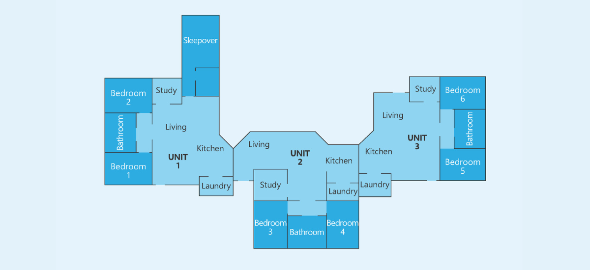Supported Independent Living in Benalla — Floorplan 1