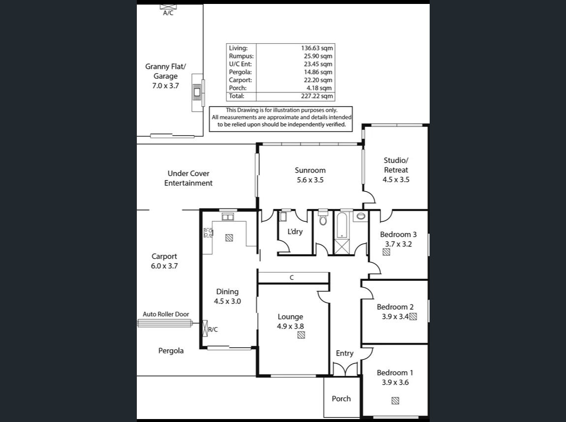 SIL Home Klemzig! Bedroom Only available, it comes with a private Studio/study room. — Floorplan 1