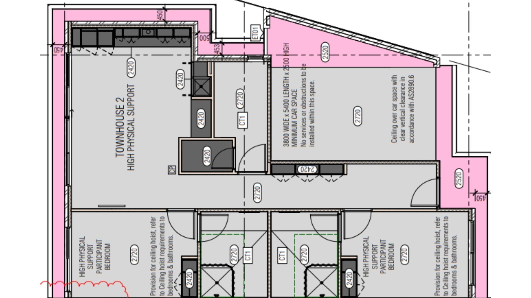 SDA HPS 2 Bedroom Villa plus OOA Dallas, Vic 265 — Floorplan 1