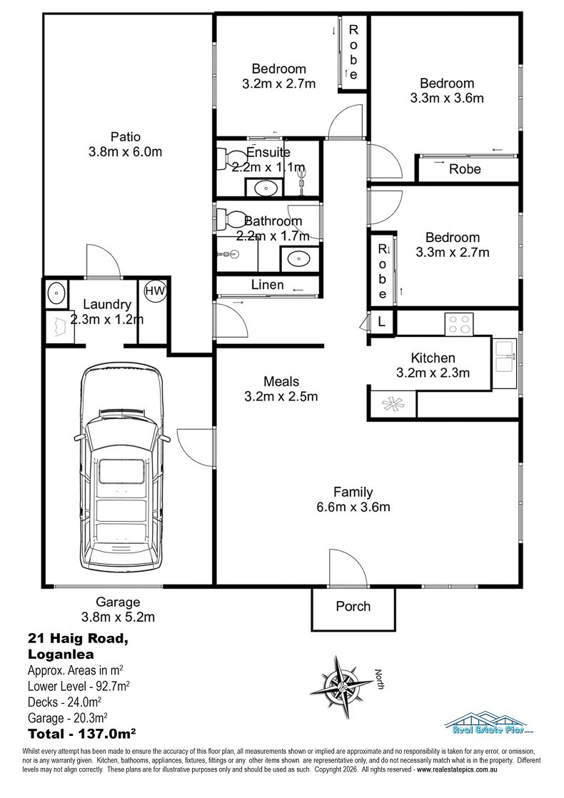 Modern & Fresh SIL Property in Logan Reserve, Queensland — Floorplan 1